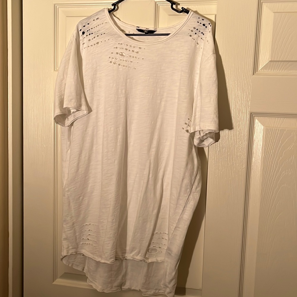 Mens Jordan Craig distressed t shirt